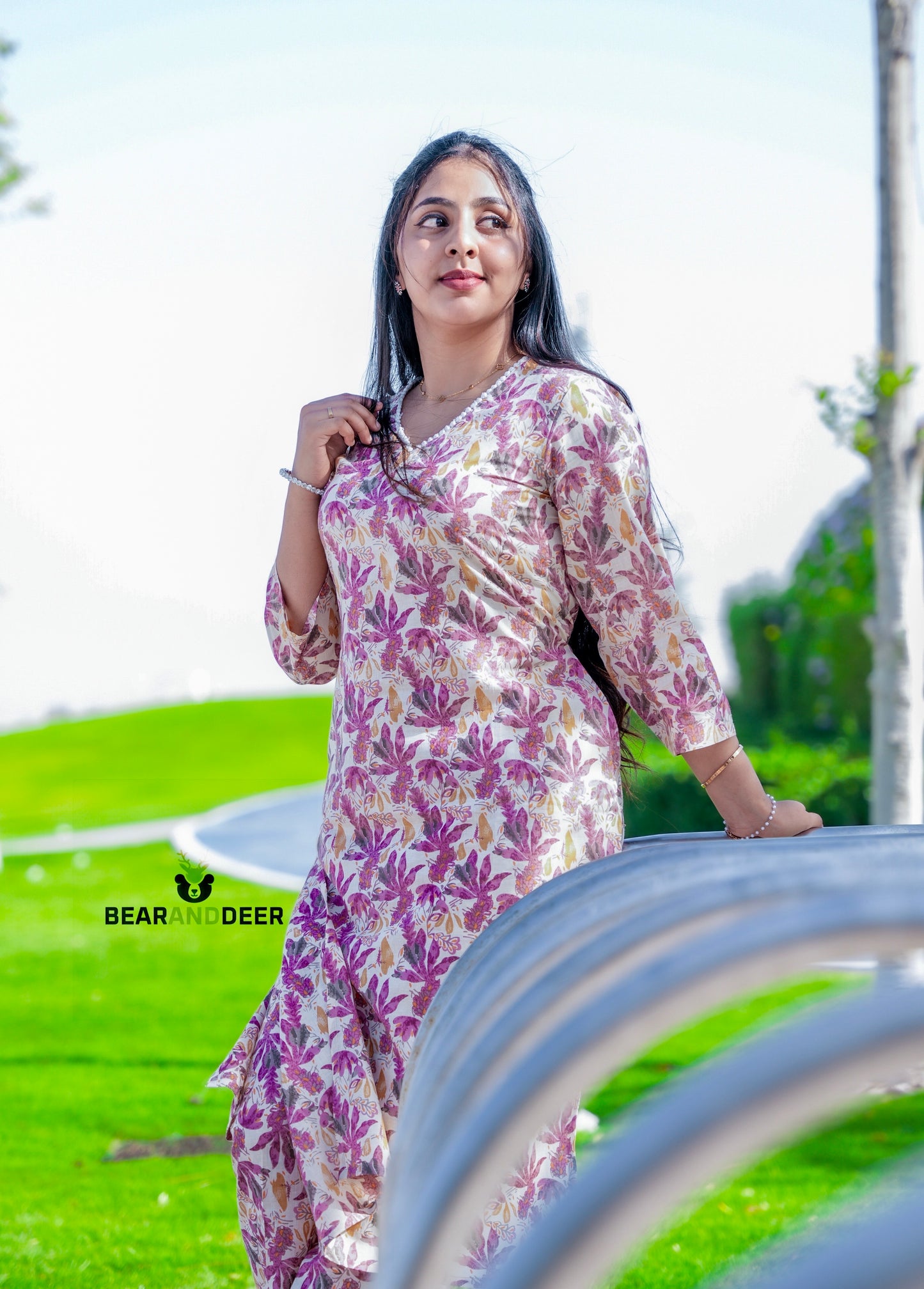 Rajasthani Cotton Ash Pink Pyjama set