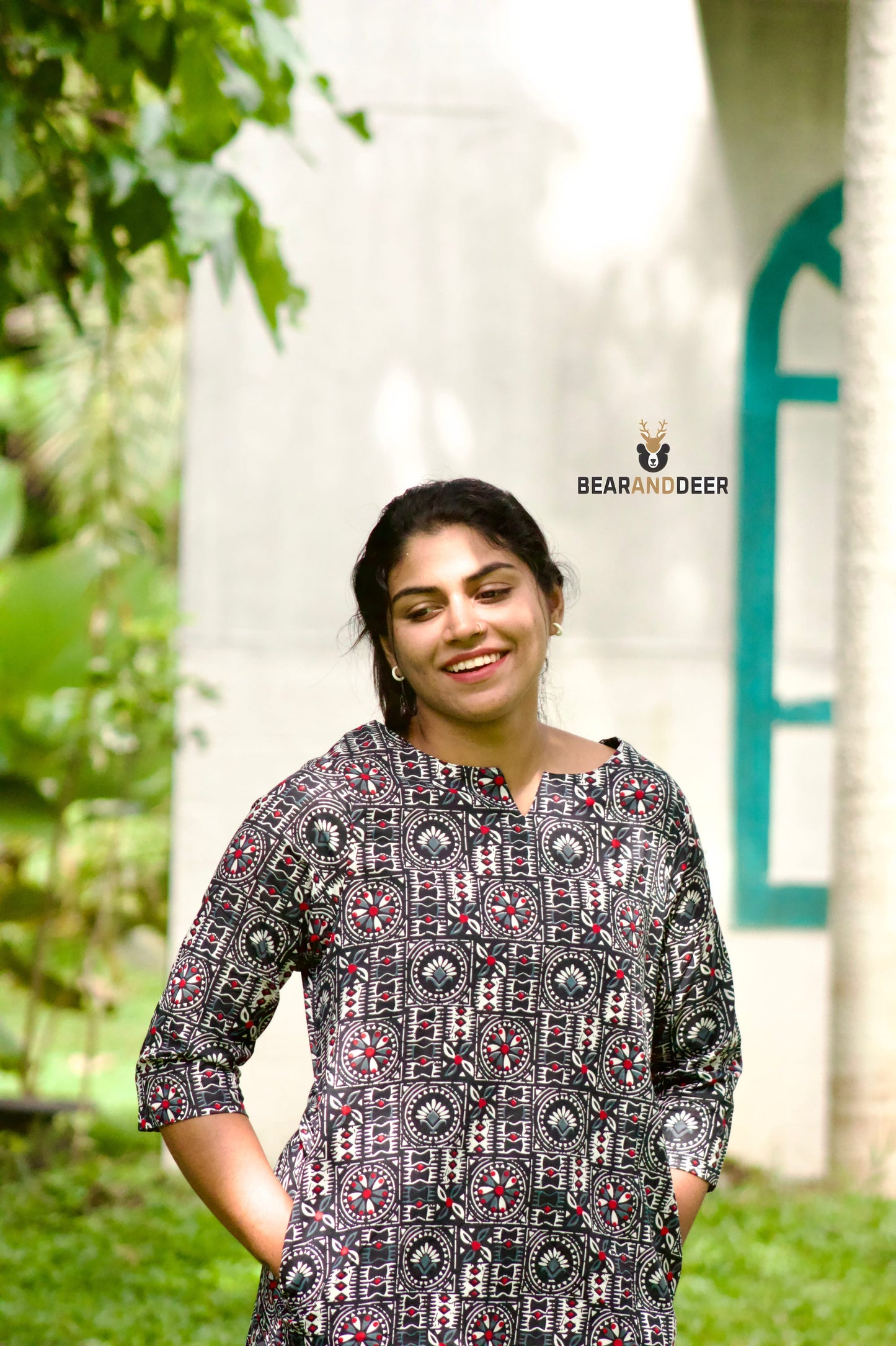 Indigo Printed Ethnic Co-ordset