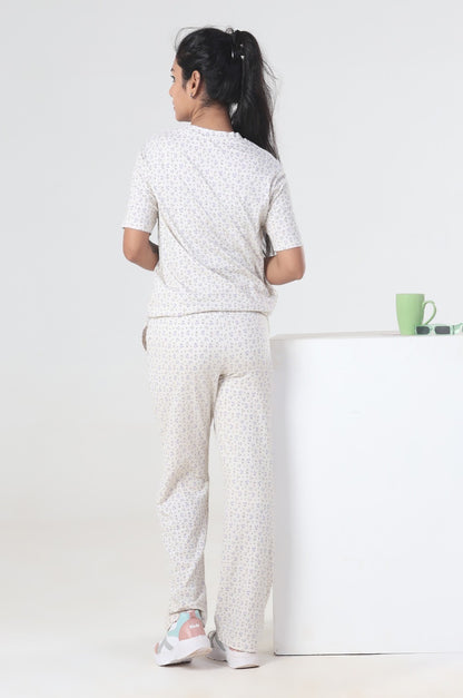 Small Cute Floral White co-ordset