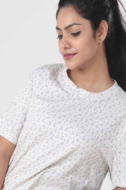 Small Cute Floral White co-ordset