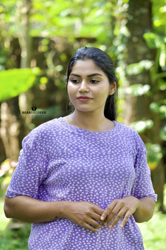 Lavender Jersey Stripes Co-Ordset